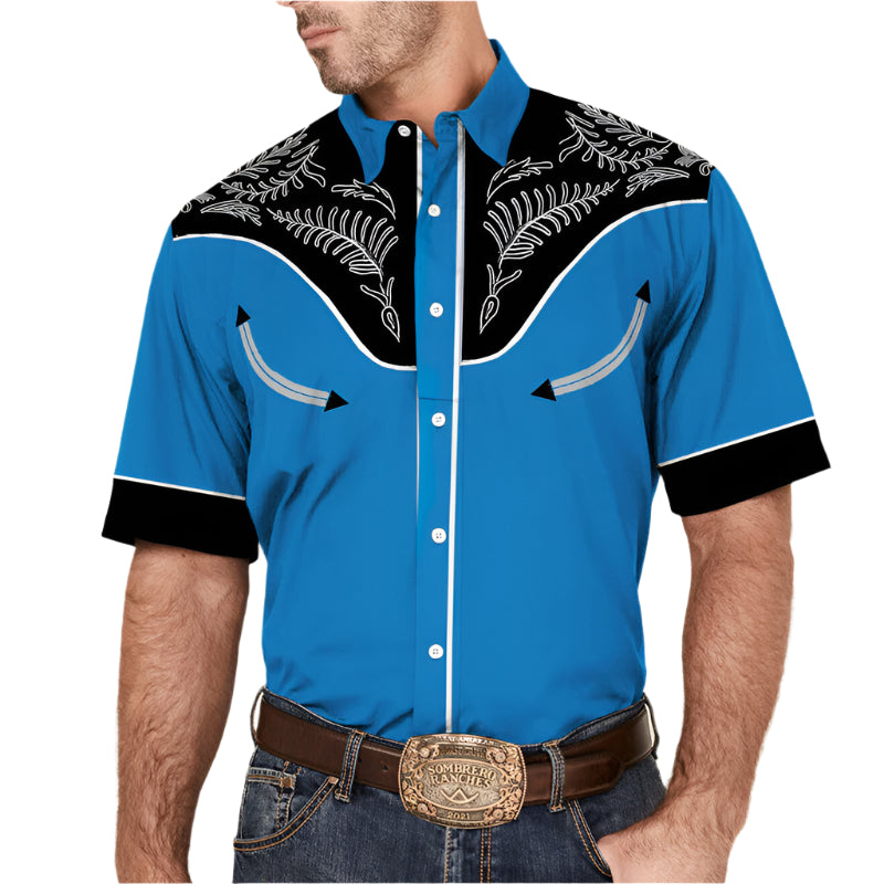 Collard Men's Western Button Down Shirt