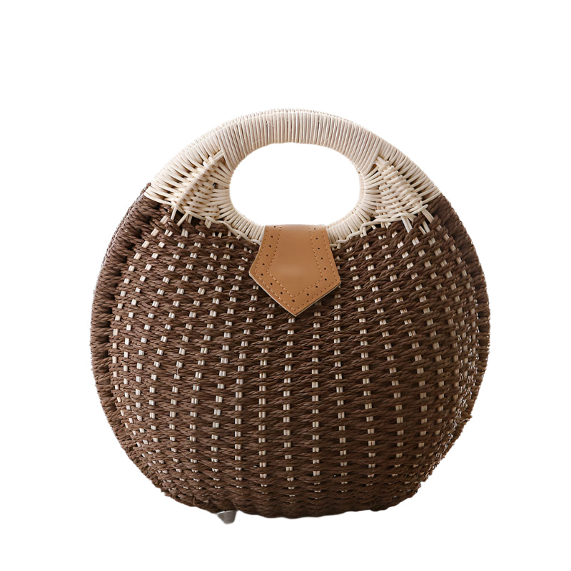 Hand Woven Rattan Handbag