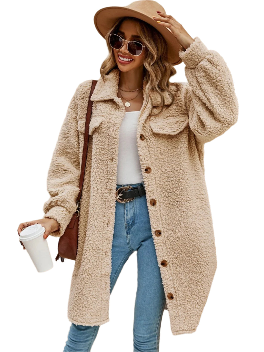 Collared Button Down Coat