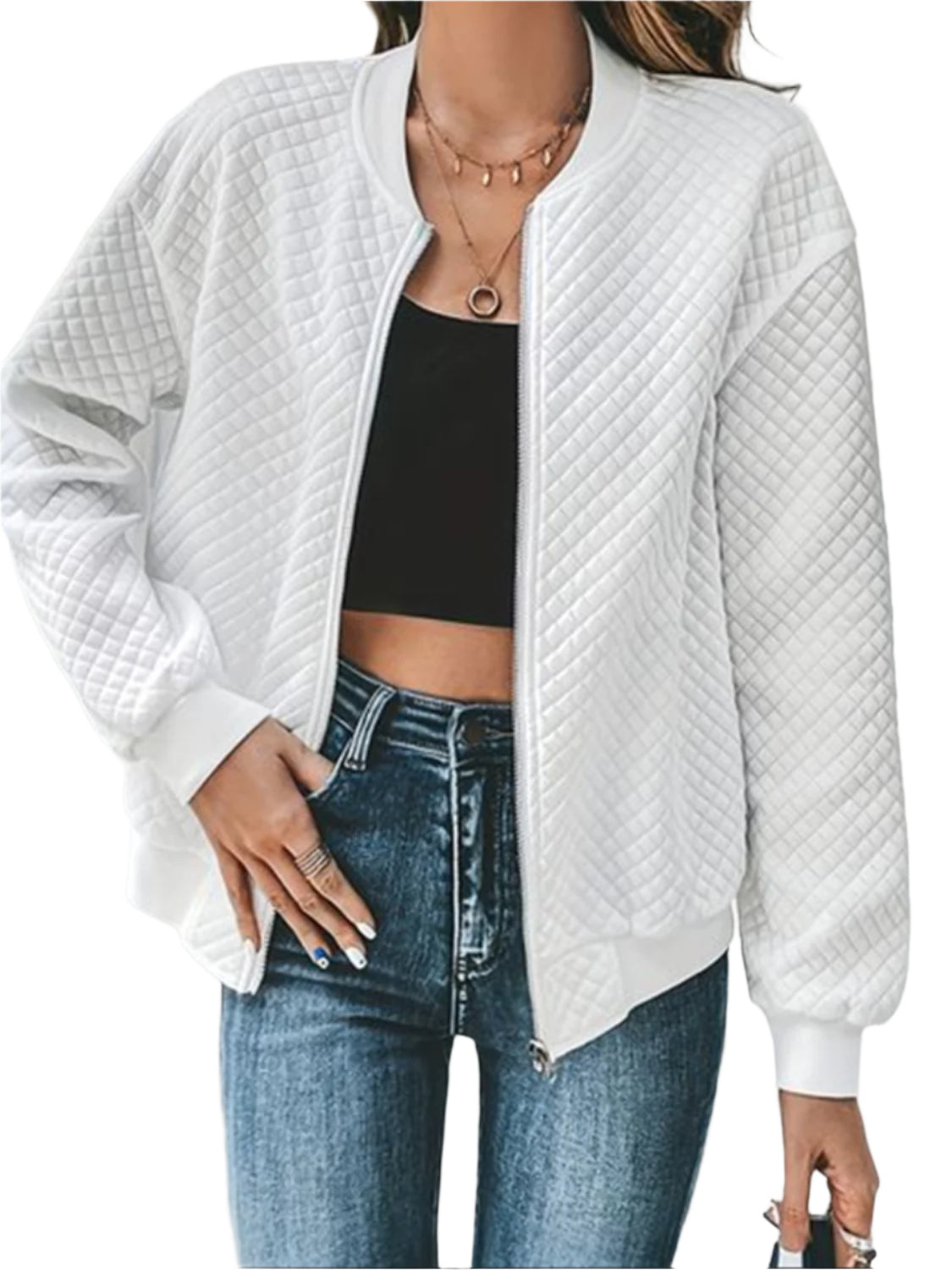 Zip Up Long Sleeve Jacket