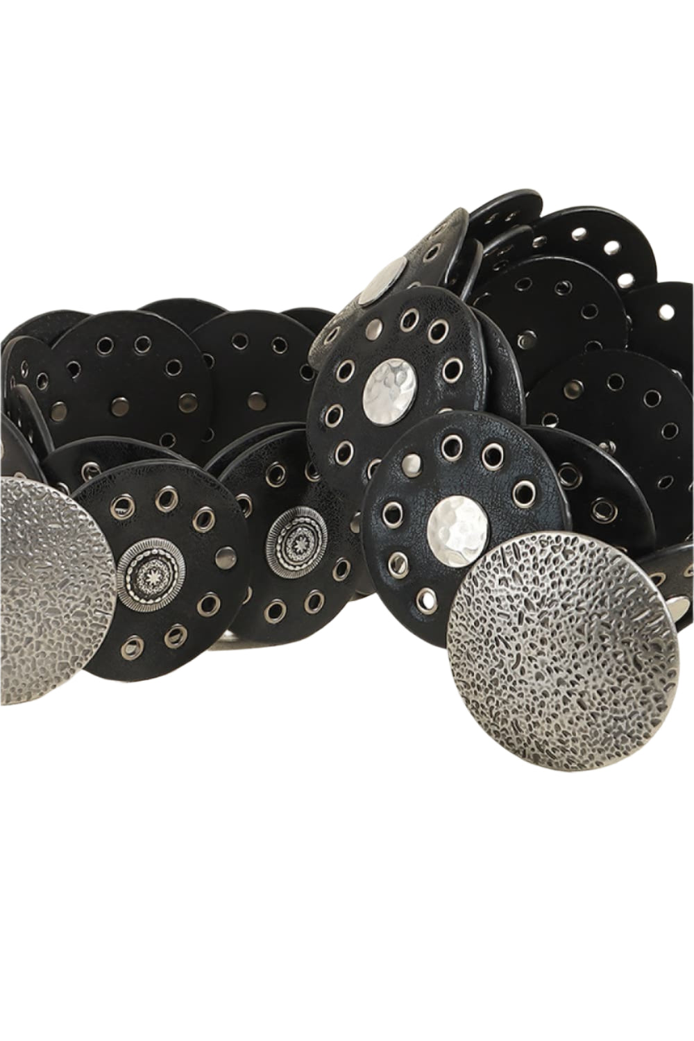 Round Shape PU Leather Belt