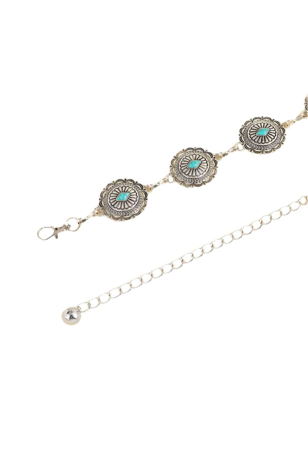 Vintage Turquoise Alloy Belt