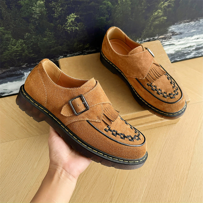 Men's Cowhide Leather Tassel Loafers