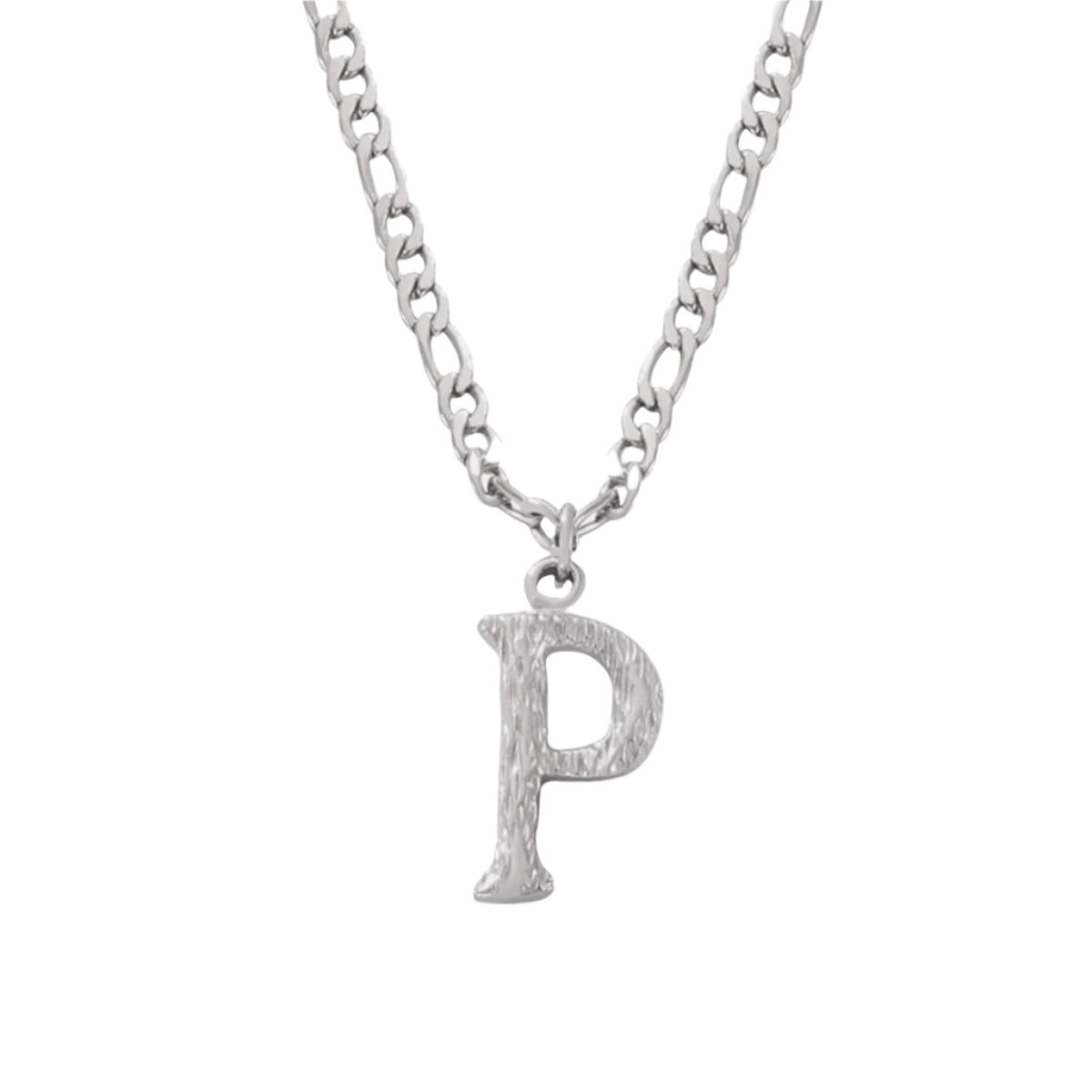 Titanium Steel Letter Pendant Necklace
