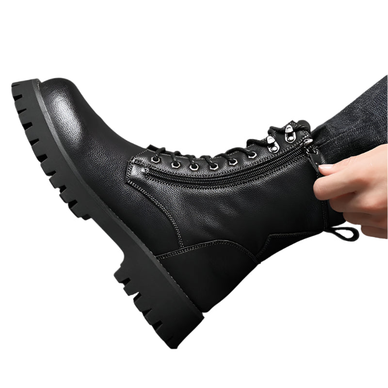 Men's Leather Fleece Lined Boots