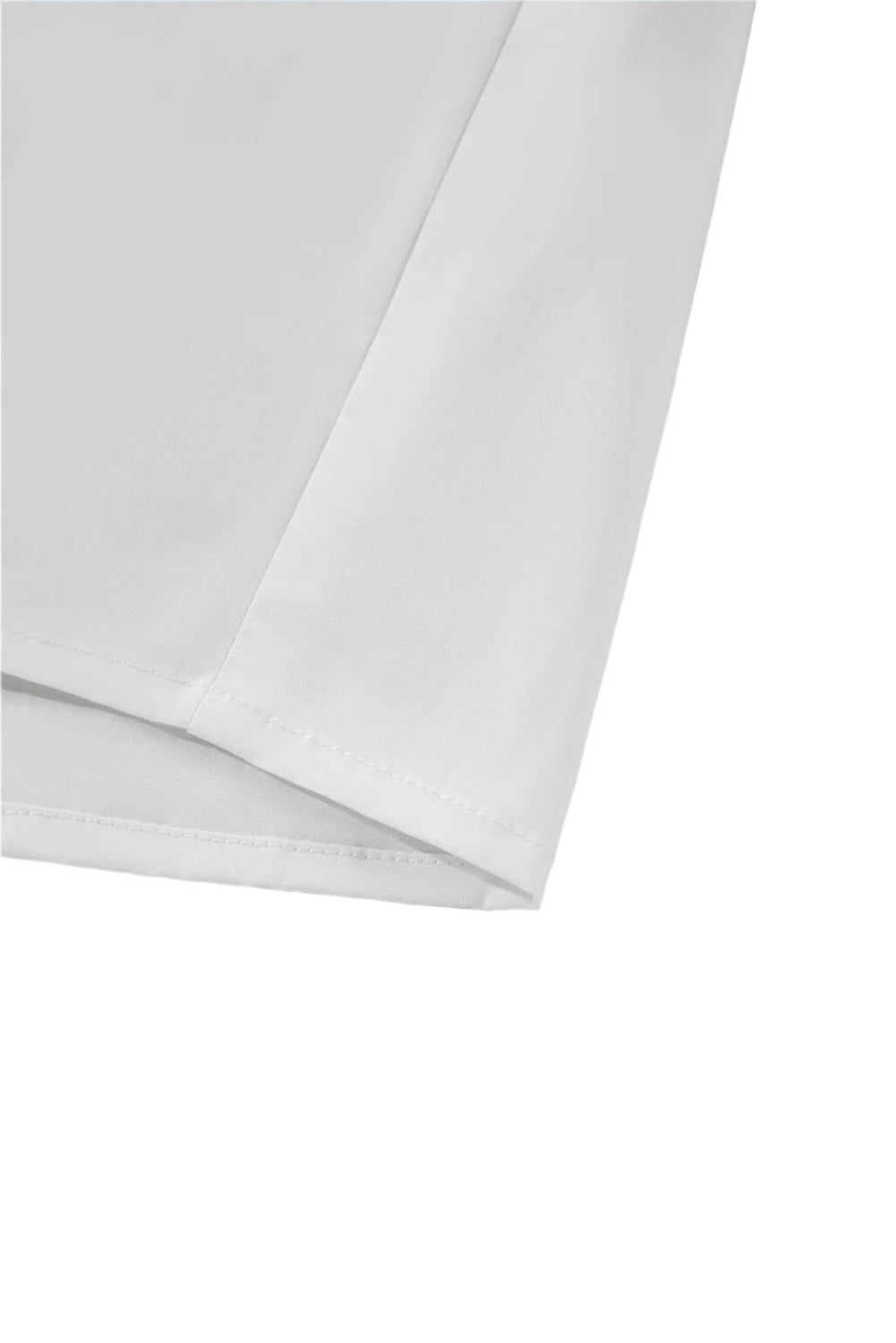 Ribbon Bowtie Collared Neck Flounce Sleeve Shirt