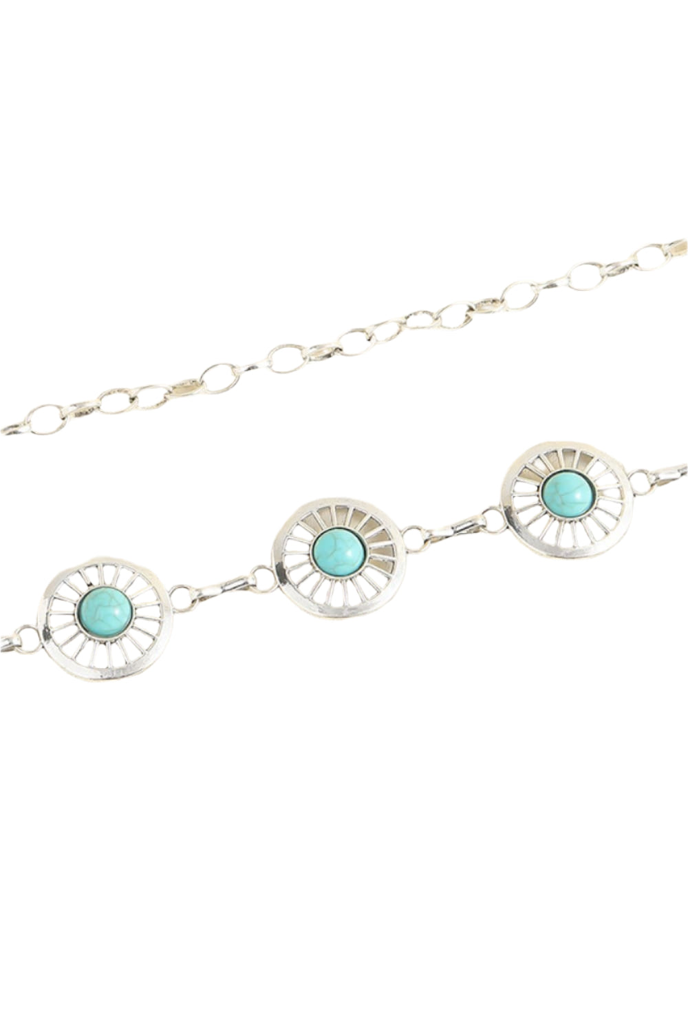Vintage Turquoise Alloy Belt