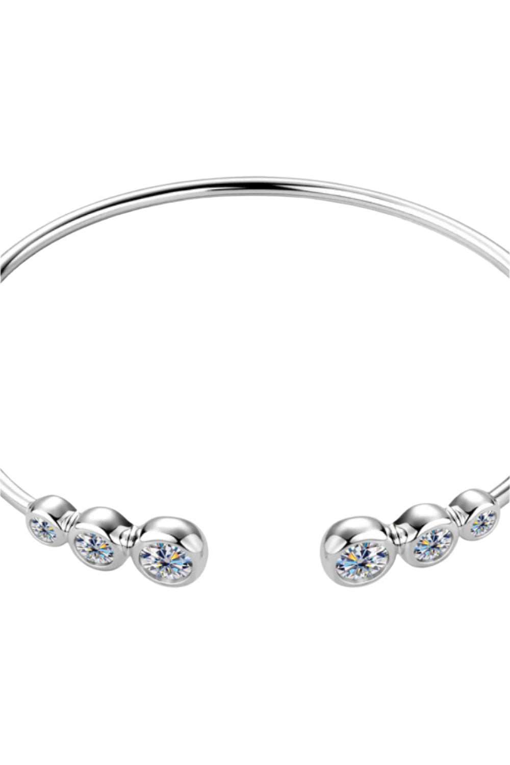 1.8 Carat Moissanite 925 Sterling Silver Bracelet