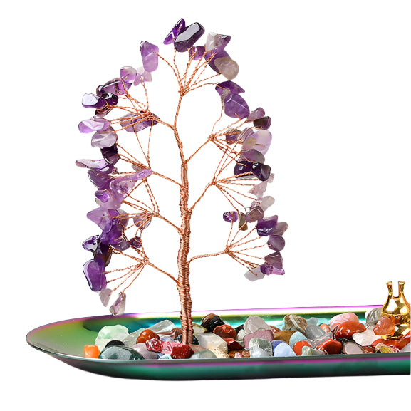 Mixed Crystal Lucky Money Tree Incense Burner