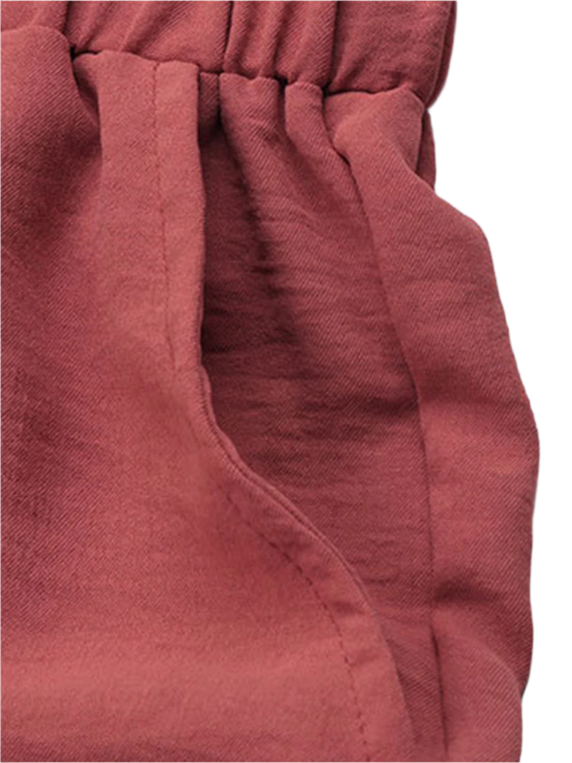 Perfee Frill Tied Wide Leg Pants