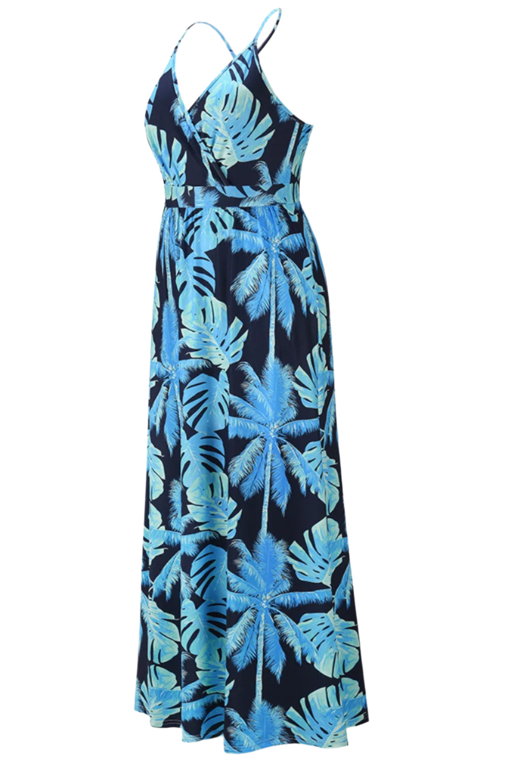 Crisscross Printed Surplice Cami Dress