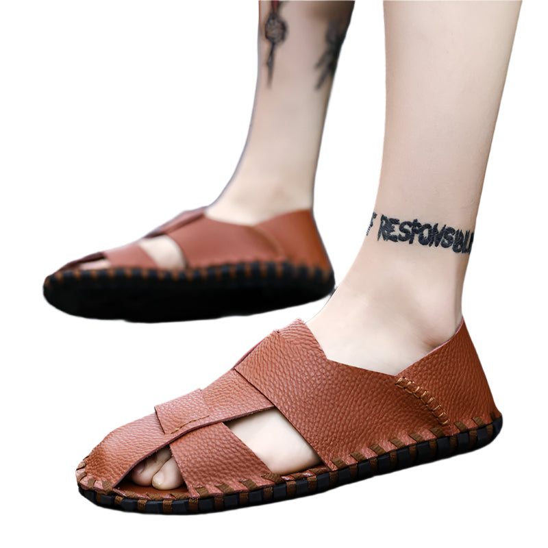 Handmade Cowhide Leather Men's Sandal