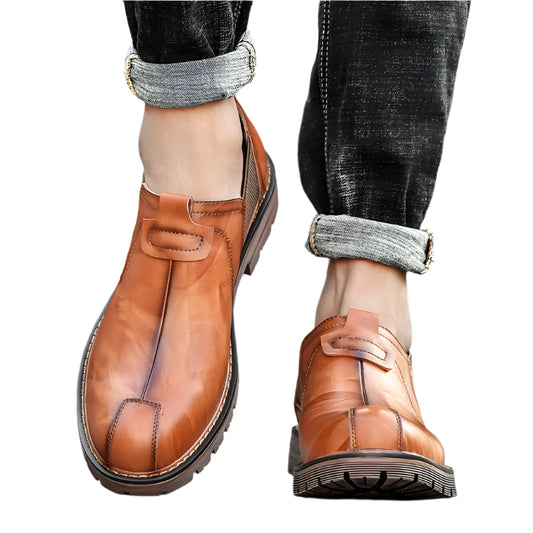 Men's Cowhide Leather Casual Loafers