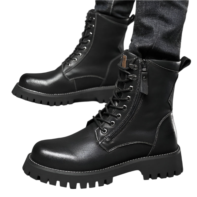 Men's Leather Fleece Lined Boots