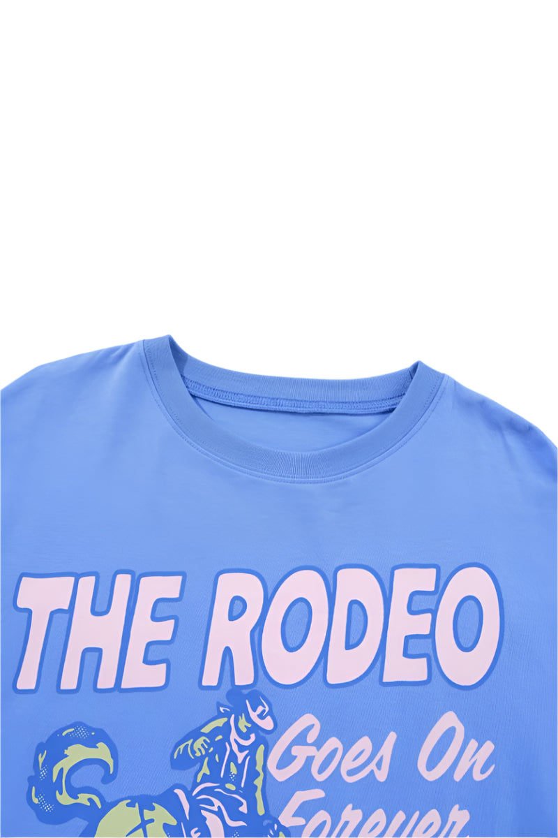 Graphic Round Neck Short Sleeve T-Shirt