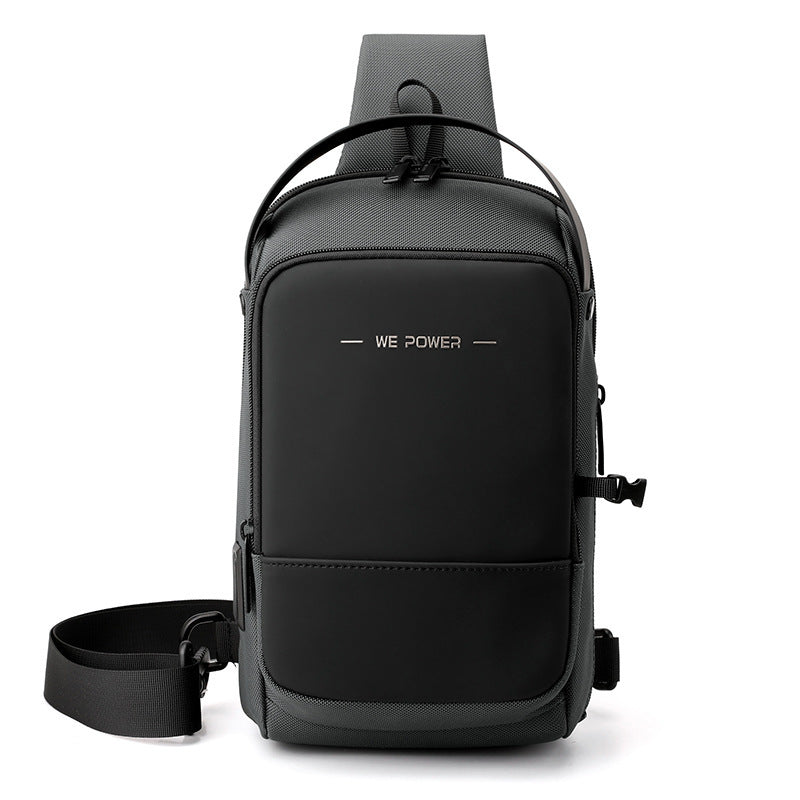 Men's USB Charging Chest Bag