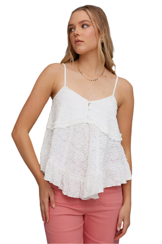 Mittoshop Textured V-Neck Cami