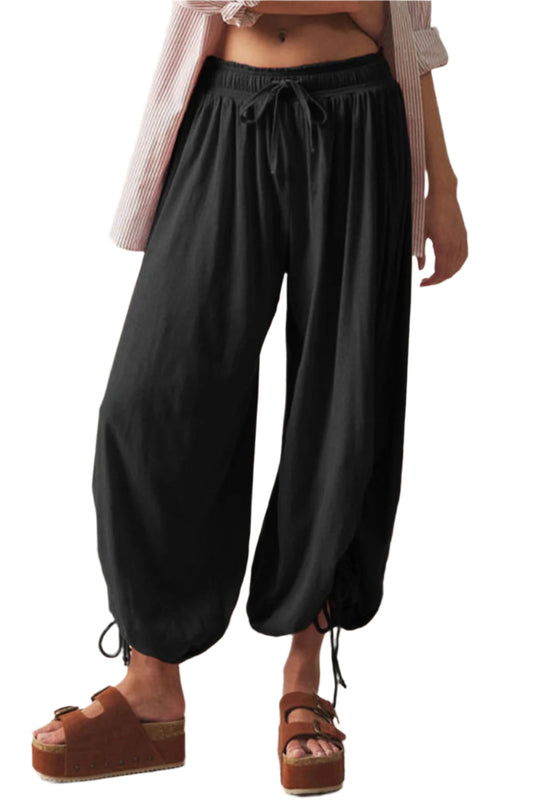 Drawstring Ruched Pants