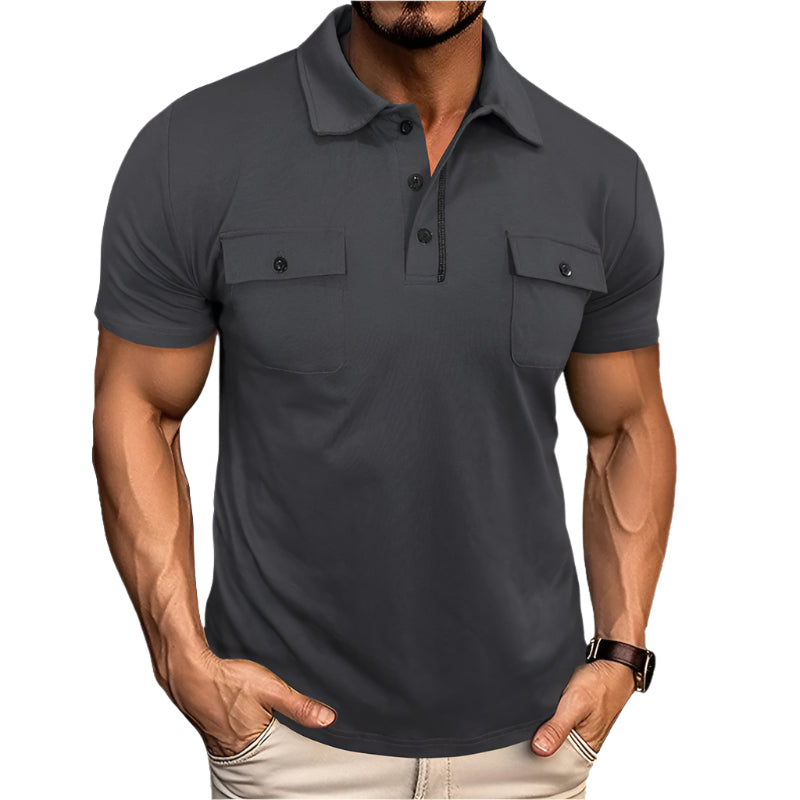 Men's Short Sleeve Pocket Polo Shirt