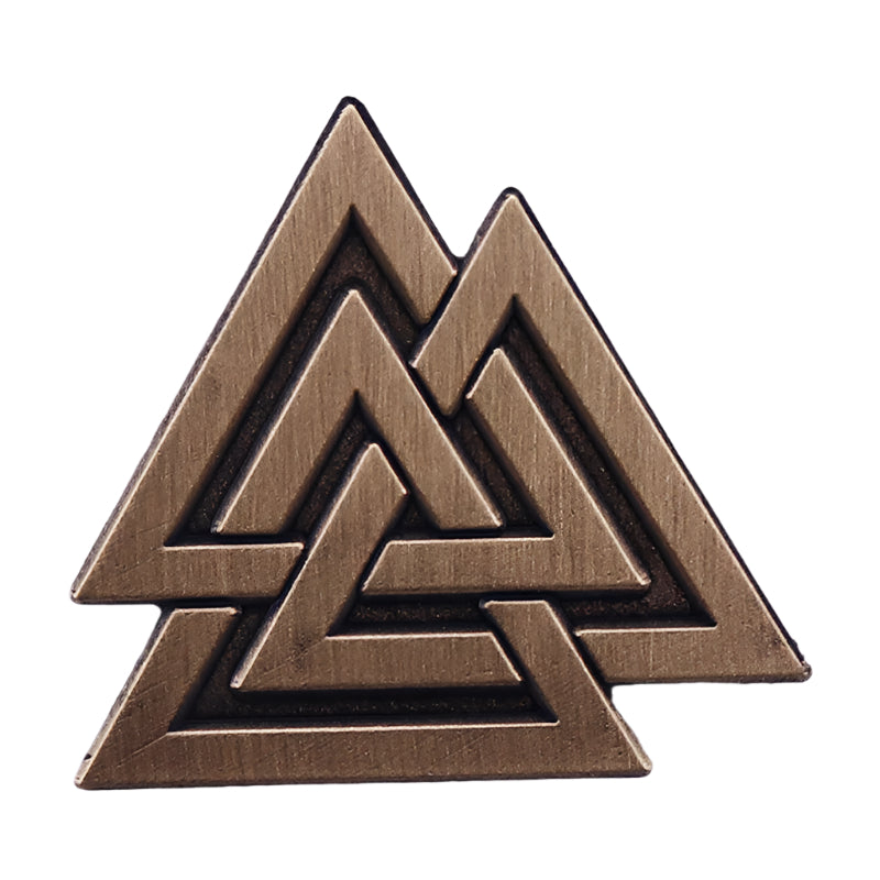 Valknut Pin Brooch