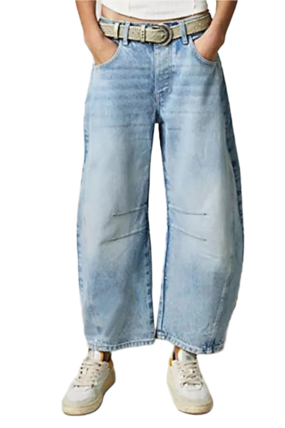 Wide Leg Jeans with Pockets