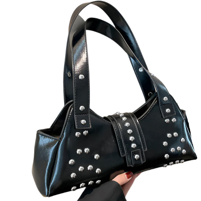 PU Leather Rivet Handbag