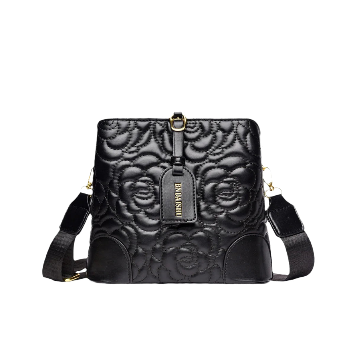 Rose Embossed PU Leather Handbag