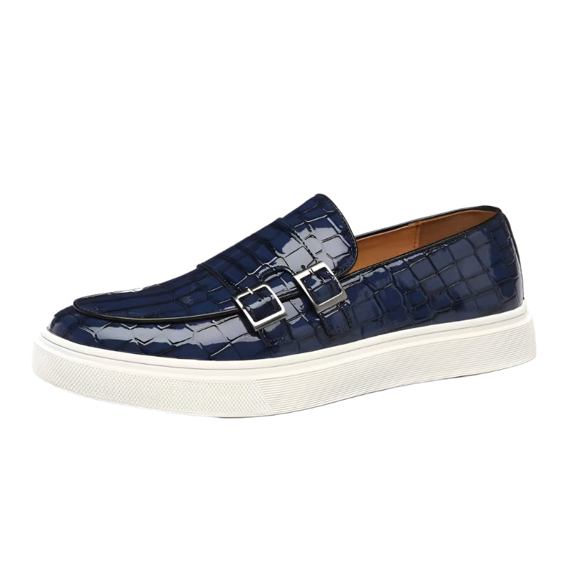Men's PU Leather Double Buckle Shoes