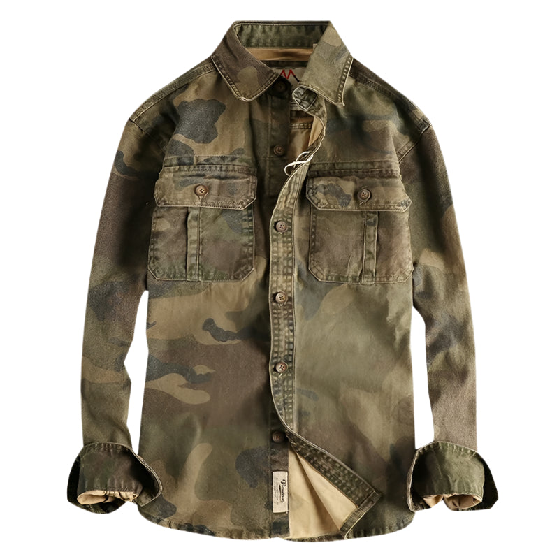 Men's Cargo Pocket Camouflage Shirt