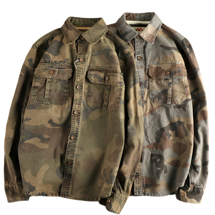 Men's Cargo Pocket Camouflage Shirt