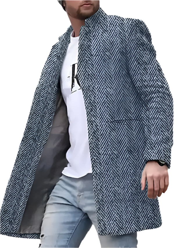Men's Woolen Digital Print Jacket