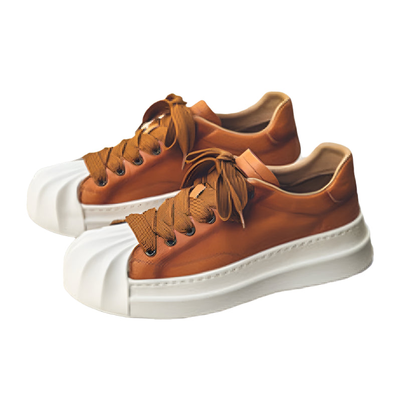 Men's PU Leather Thick Sole Casual Shoes