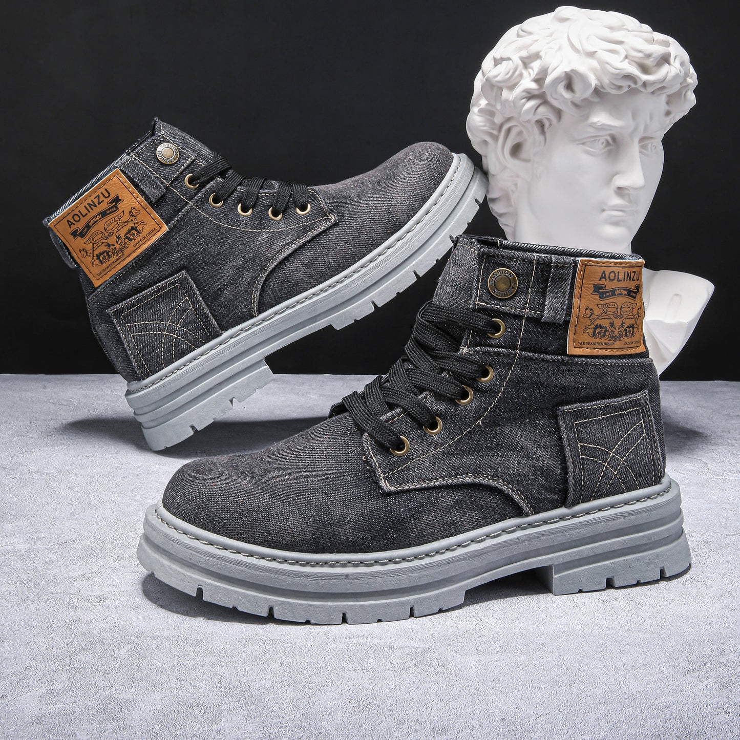 Men's Denim Boots
