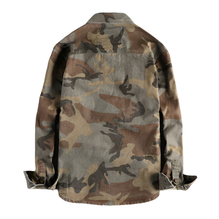 Men's Cargo Pocket Camouflage Shirt