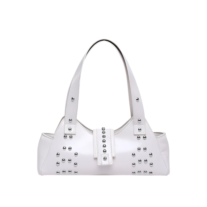 PU Leather Rivet Handbag