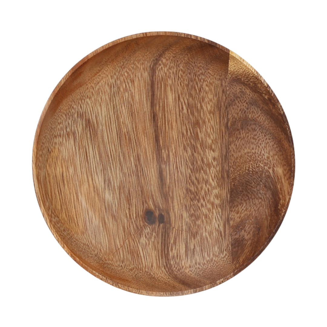 Handmade Wooden Round Altar Plate
