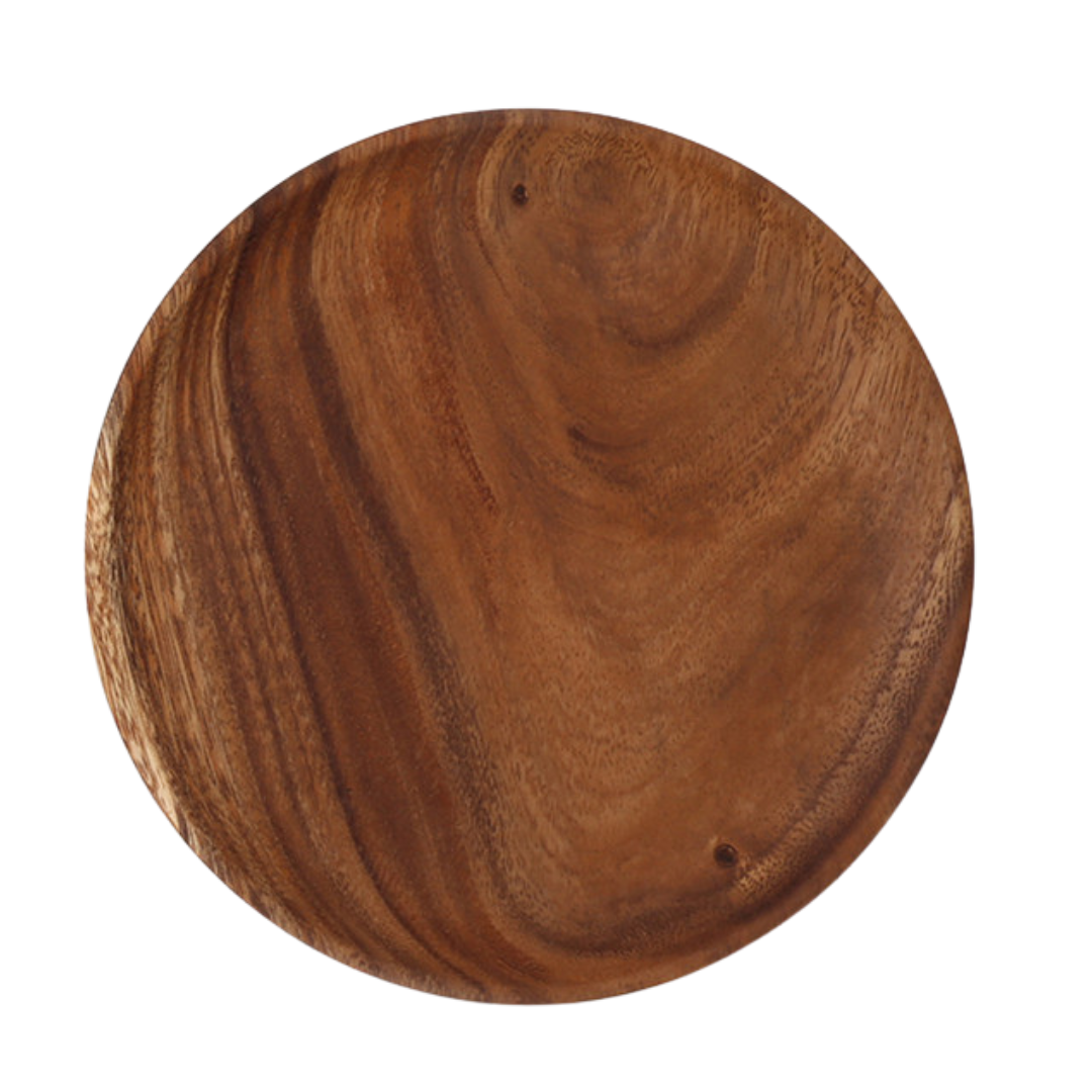 Handmade Wooden Round Altar Plate