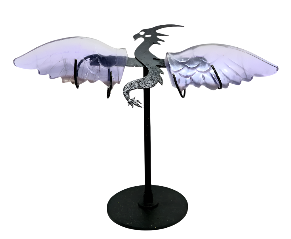 Purple Fluorite Crystal Dragon Wings