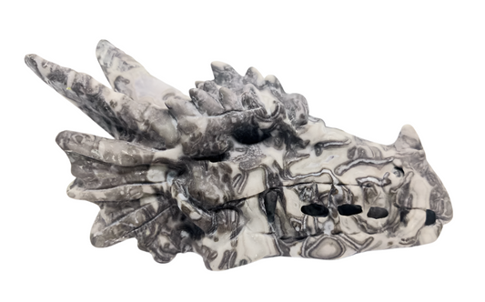 400G Picasso Jasper Crystal Dragon Head