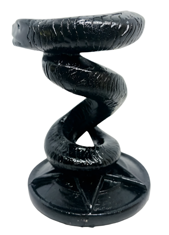 Snake on Pentagram Resin Crystal Sphere Holder