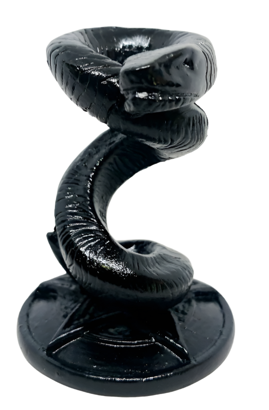 Snake on Pentagram Resin Crystal Sphere Holder