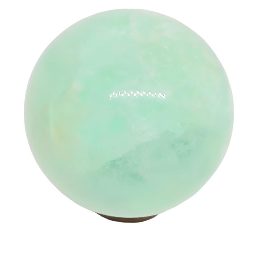 400G Green Fluorite Crystal Sphere