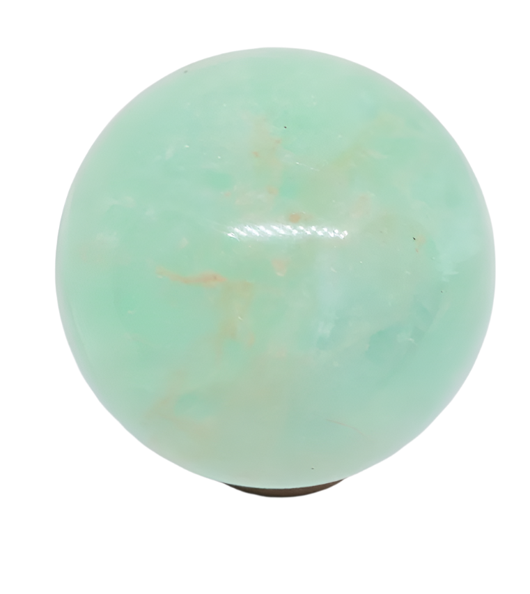 400G Green Fluorite Crystal Sphere