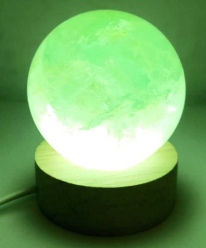 400G Green Fluorite Crystal Sphere