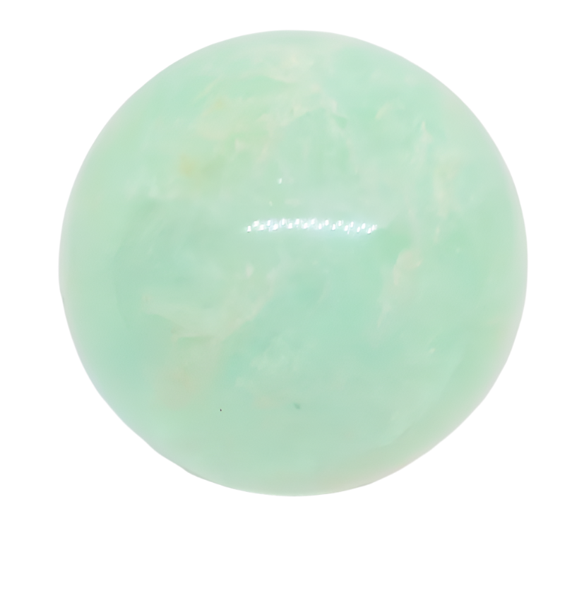 400G Green Fluorite Crystal Sphere