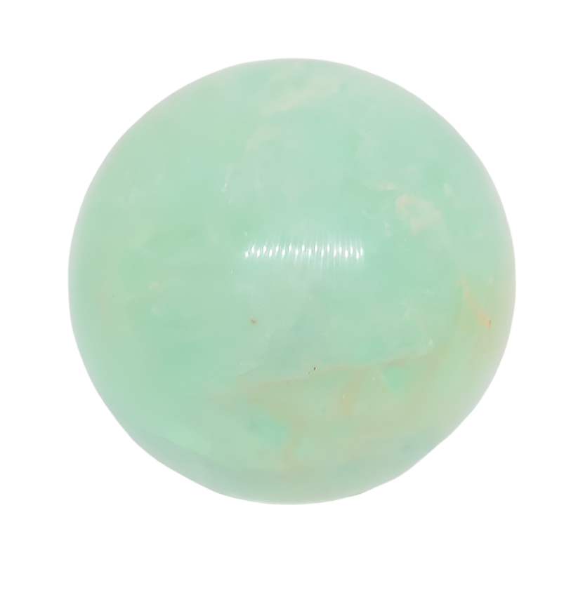 400G Green Fluorite Crystal Sphere