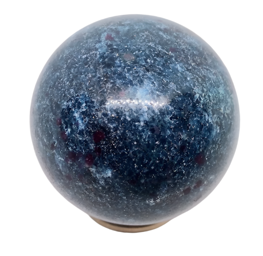 409G Ruby in Kyanite Crystal Sphere