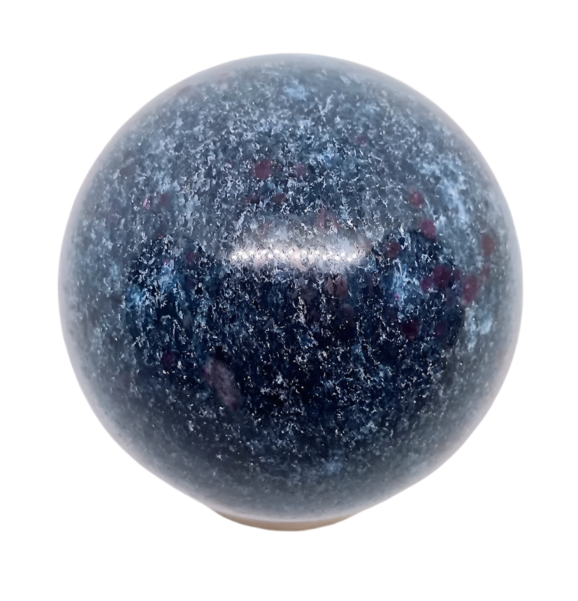 409G Ruby in Kyanite Crystal Sphere