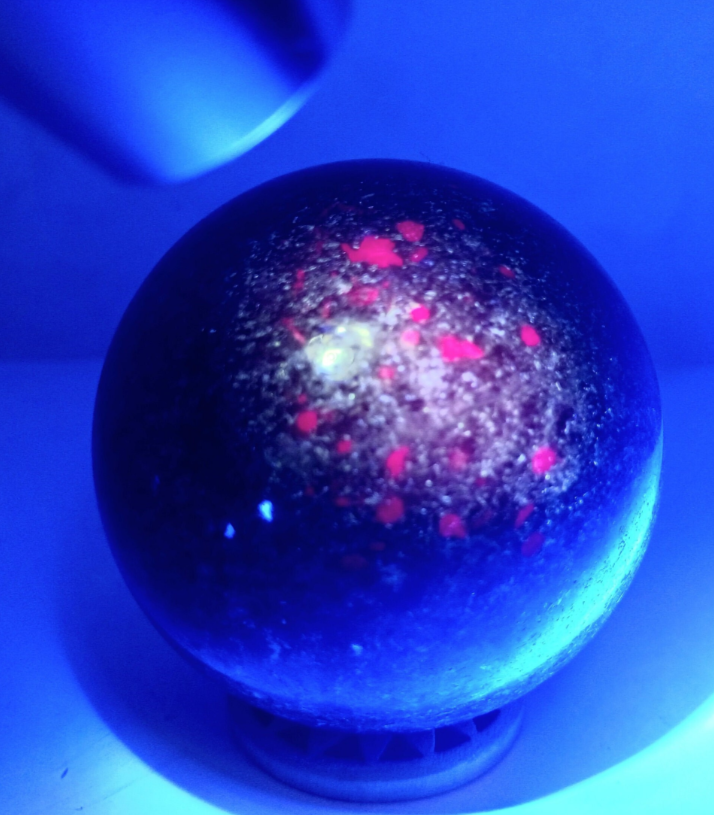 409G Ruby in Kyanite Crystal Sphere