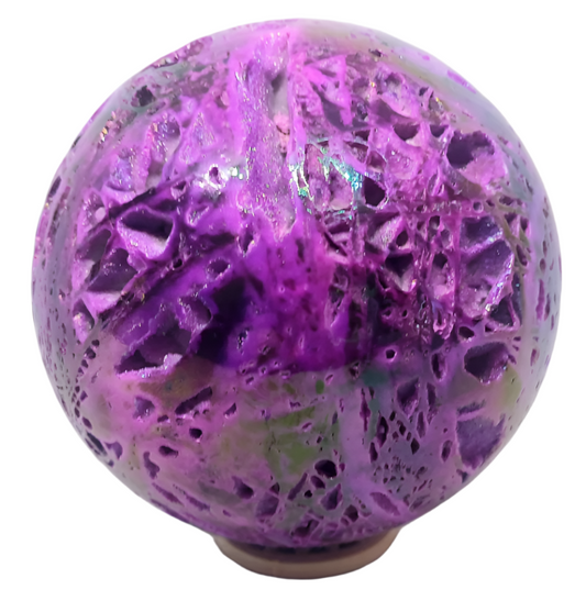 722G Purple Aura Sphalerite Sphere